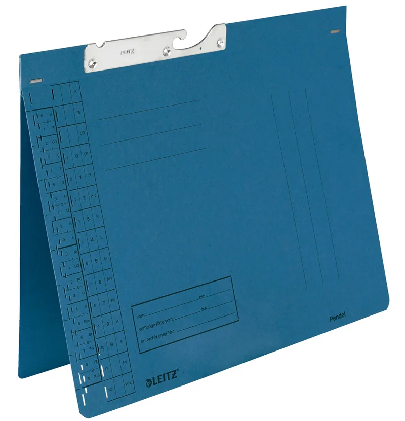 Pendelhefter, A4, Behördenheftung, blau, 250 g/m von Leitz – Produktfoto