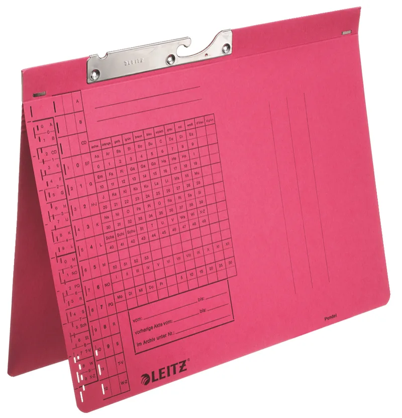 Pendelhefter, A4, Behördenheftung, rot, 250 g/qm by Leitz – product photo
