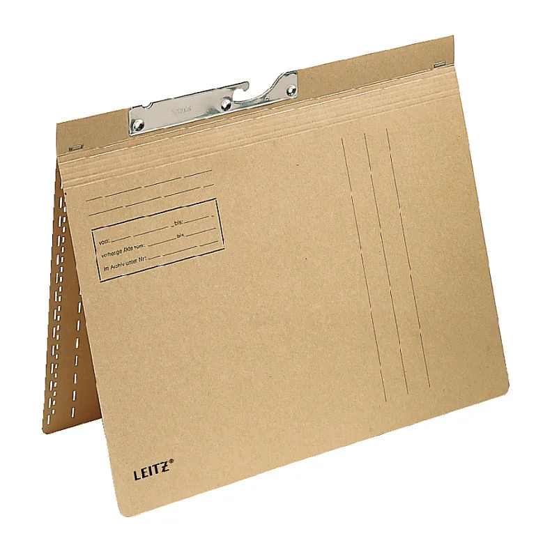 Pendelhefter DIN A4 kaufmännische Heftung naturbraun de Leitz – photo produit