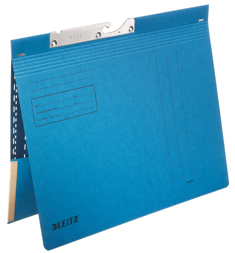 Pendelhefter, mit Tasche, A4, blau de Leitz – photo produit