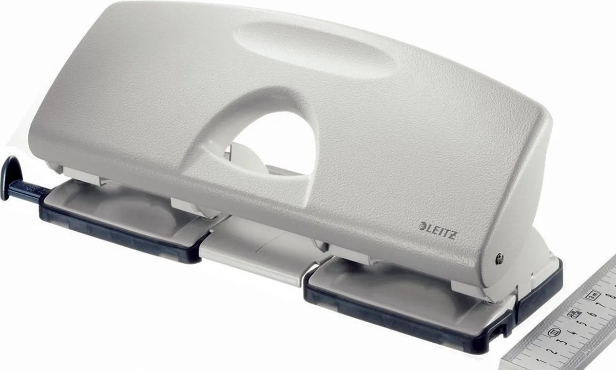 Perforator Leitz 5022 4-gaats 16vel | 1 stuk | 12 stuks fra Leitz i Grå – produktbillede