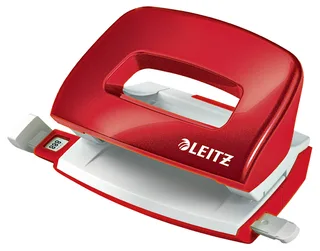 Perforator Leitz NeXXt WOW mini 10 vel rood van Leitz – productfoto 1 van 2