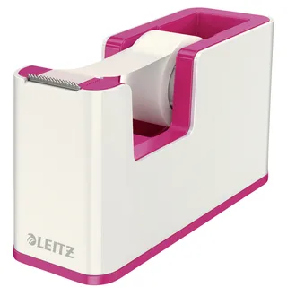 Plakbandhouder Leitz WOW wit/roze by Leitz – product photo 1 of 2