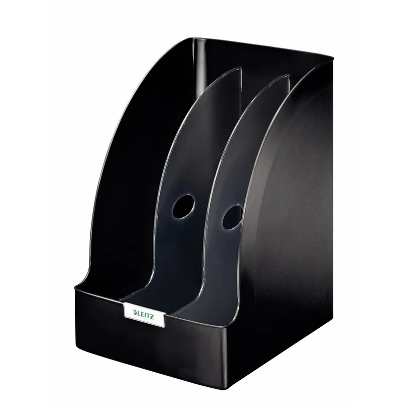 Plus archiefdoos Zwart Kunststof | 3 stuks de Leitz – photo produit