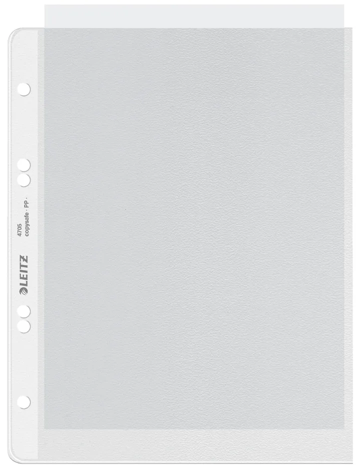 Prospekthülle extrastark, A5, PP, genarbt, 0,13 mm de Leitz – photo produit