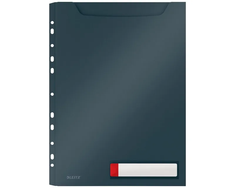 Prospekthülle LEITZ Prospekthülle Privacy Cosy Maxi bis 150 Blatt samtgrau DIN A4 by Leitz – product photo