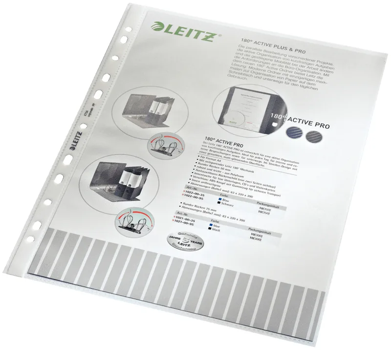 Prospekthülle Standard, A4, PP, genarbt, 0,07 mm by Leitz – product photo
