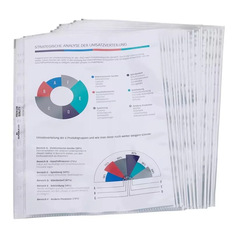 Prospekthüllen DIN A4 0.1 mm transparent von Leitz – Produktfoto