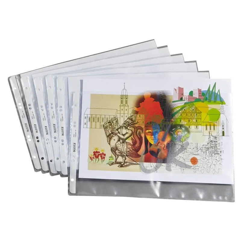 Prospekthüllen DIN A4 quer 0.13 mm transparent de Leitz – photo produit