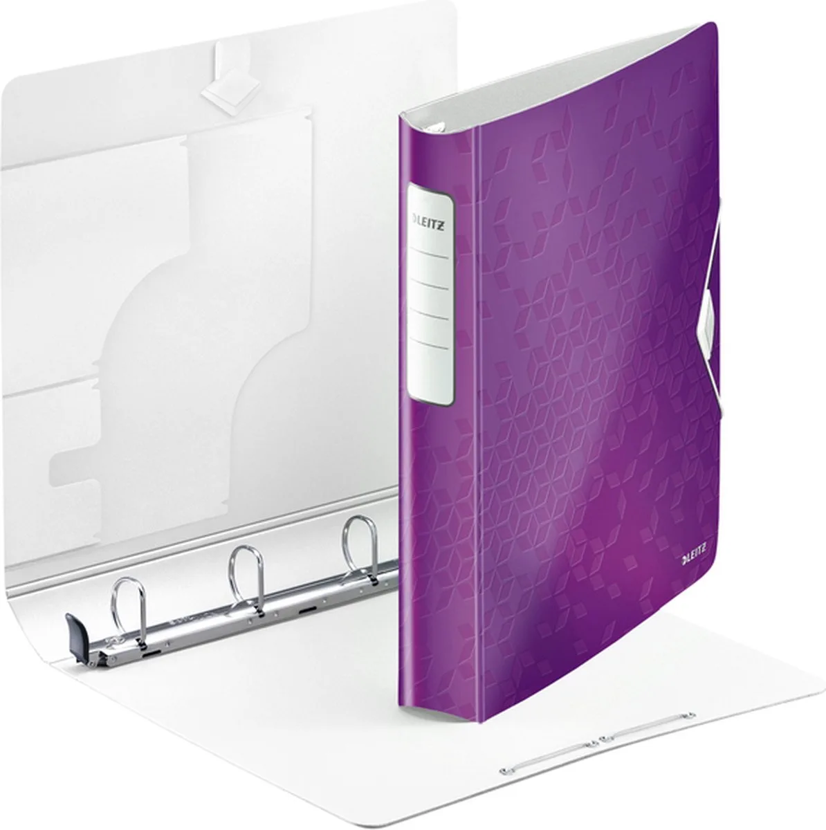 Ringband leitz wow 4240 4rings a4 30mm | 1 stuk | 10 stuks van Leitz in Paars – productfoto