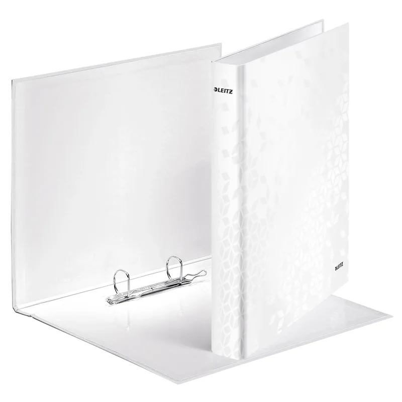 Ringband leitz wow a4 maxi 2-rings d-mech 40mm wit | 10 stuks by Leitz – product photo