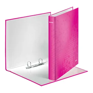 Ringband Leitz WOW A4 maxi 2-rings D-mechaniek 40mm roze by Leitz – product photo 2 of 3