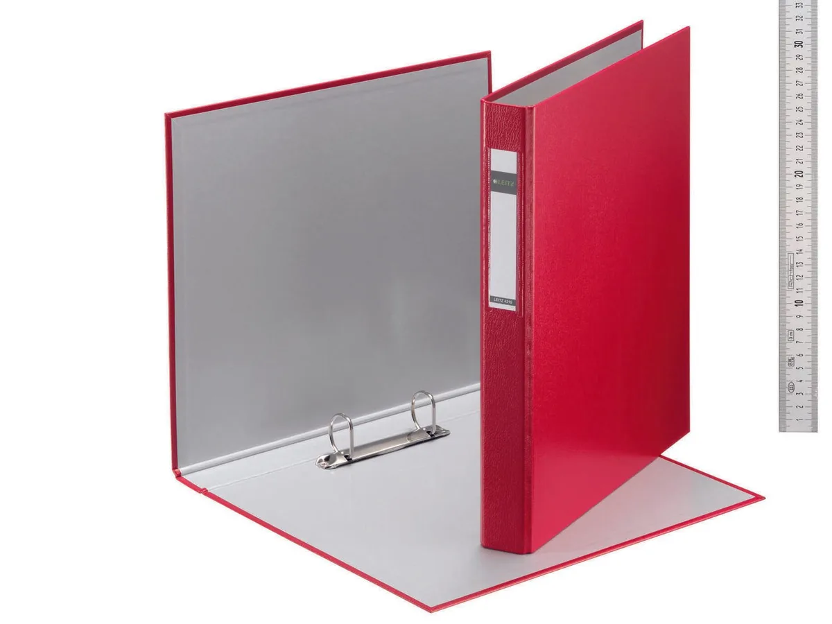 Ringbuch 2-Ringe DIN A4 4 cm rot fra Leitz – produktbillede