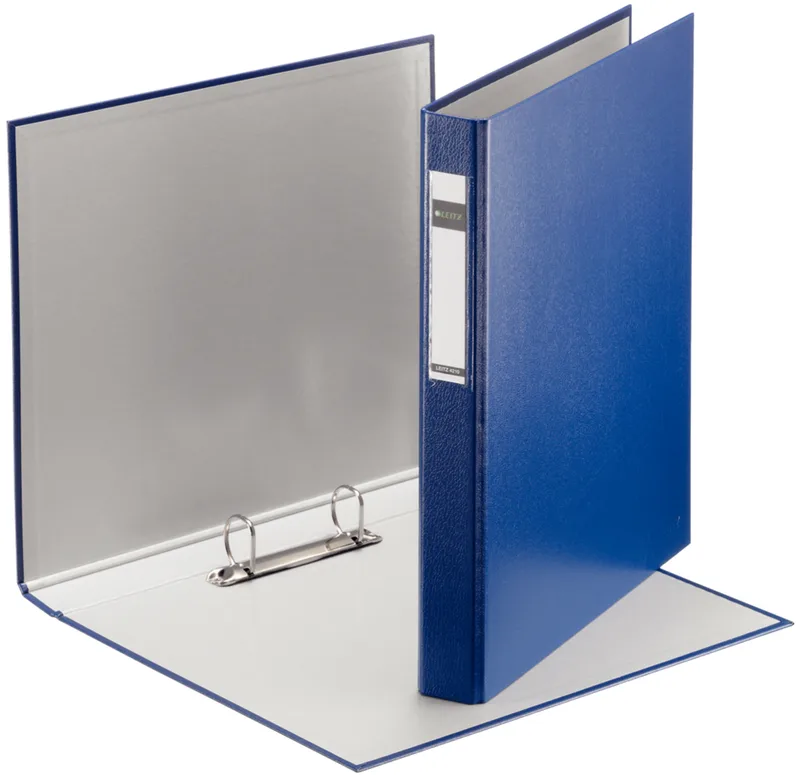 Ringbuch Standard, DIN A4 Überbreite, blau, 2 D-Ring by Leitz – product photo
