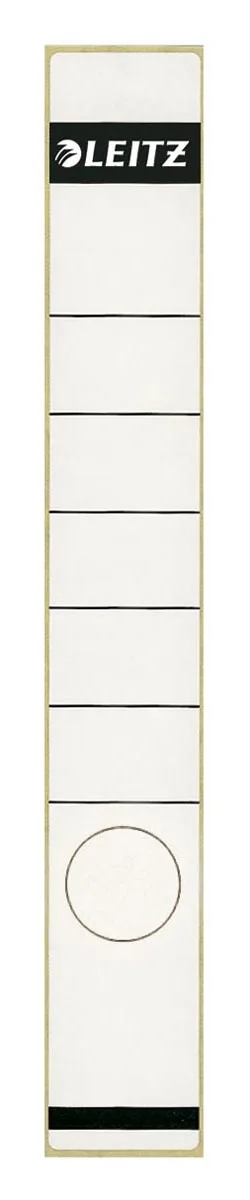 rugetiketten, zelfklevend, ft 3,9 x 28,5 cm, pak van 10 stuks, wit by Leitz – product photo