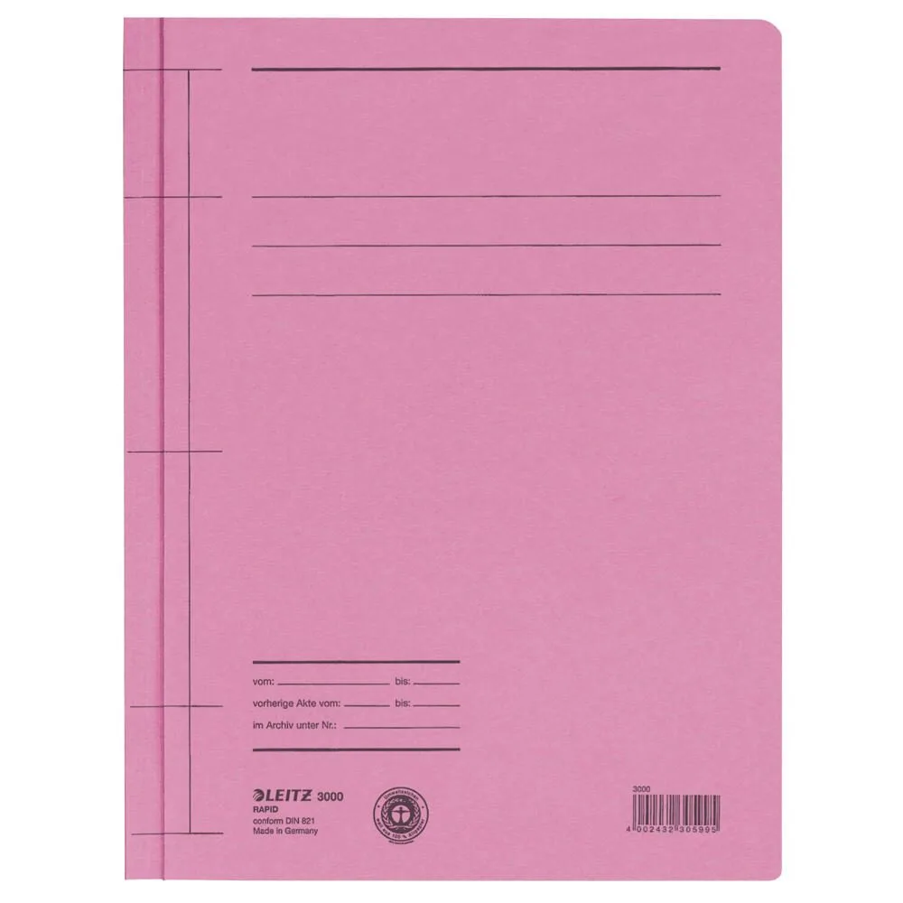Schnellhefter DIN A4 Stabiler Manila-Karton pink från Leitz – produktbild