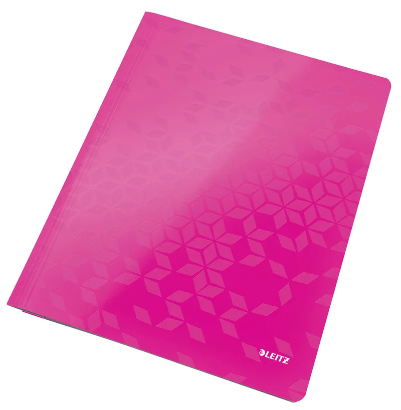 Schnellhefter WOW, DIN A4, Karton, pink metallic by Leitz – product photo