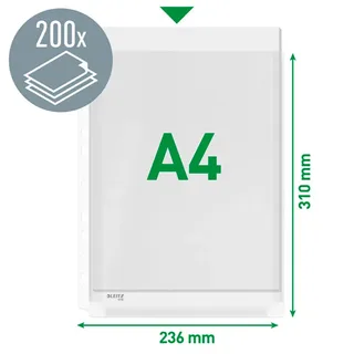 Showtas Leitz Premium copy safe 0.17mm PVC Expansievouw glashelder 10 stuks by Leitz – product photo 5 of 6
