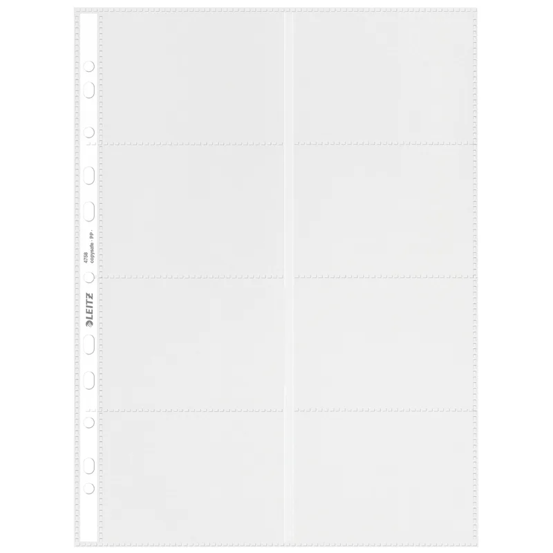 Showtas leitz premium visitekrt pp a4 glashelder | 10 stuks by Leitz – product photo