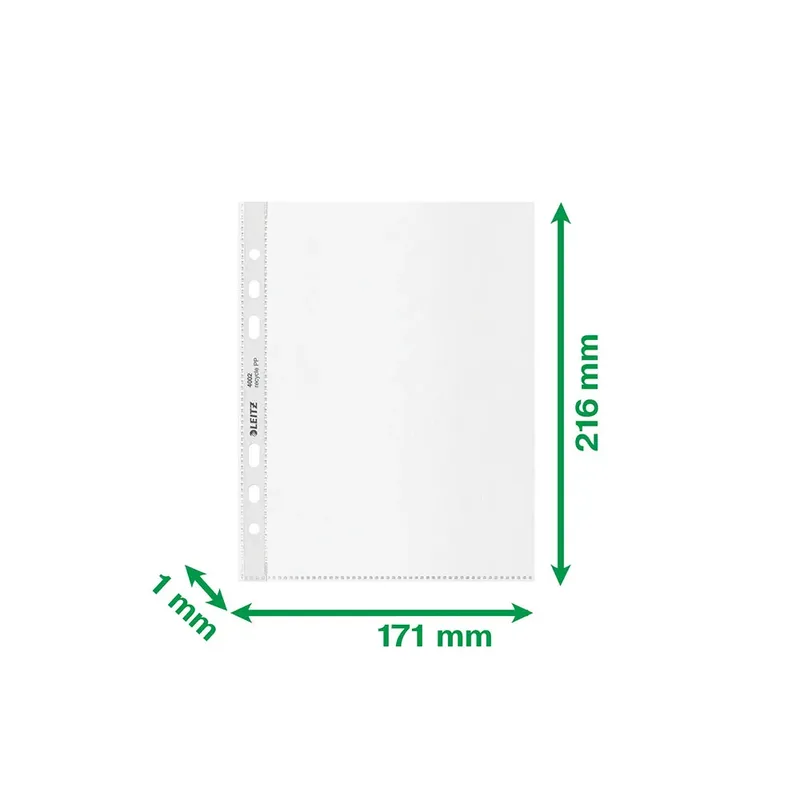 Showtas Leitz Recycle 100µ 6-gaats PP A5 transparant 25 stuks de Leitz – photo produit 6 sur 6