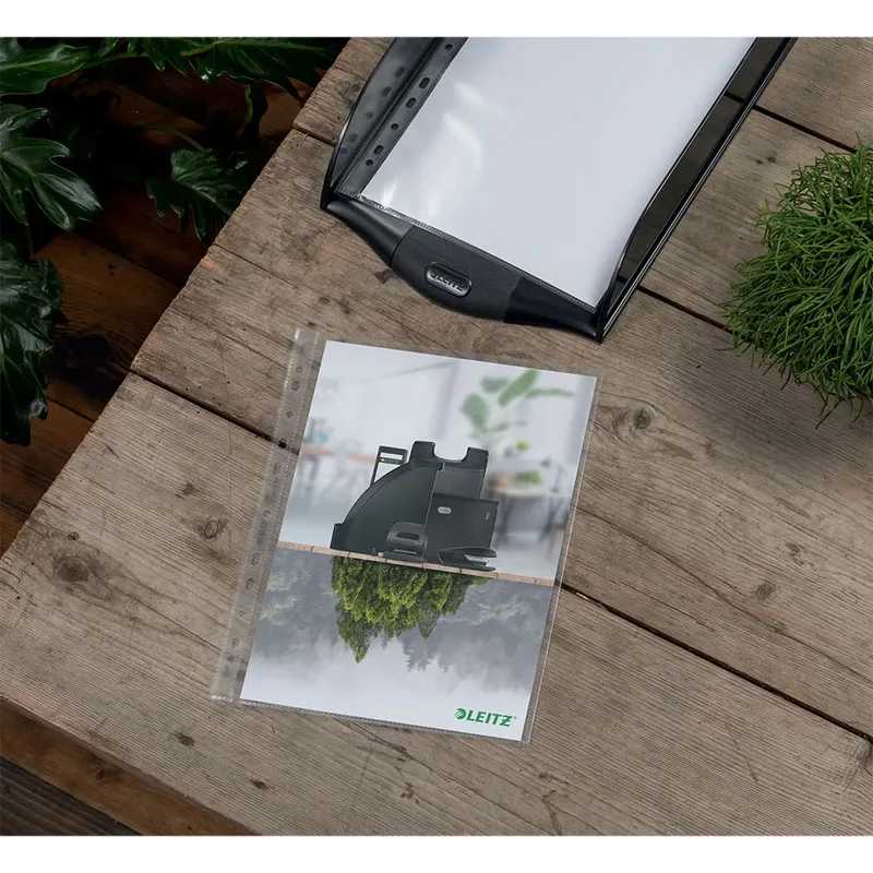 Showtas Leitz Recycle A4 11-gaats PP 0.10mm transparant 25 stuks von Leitz – Produktfoto 4 von 6