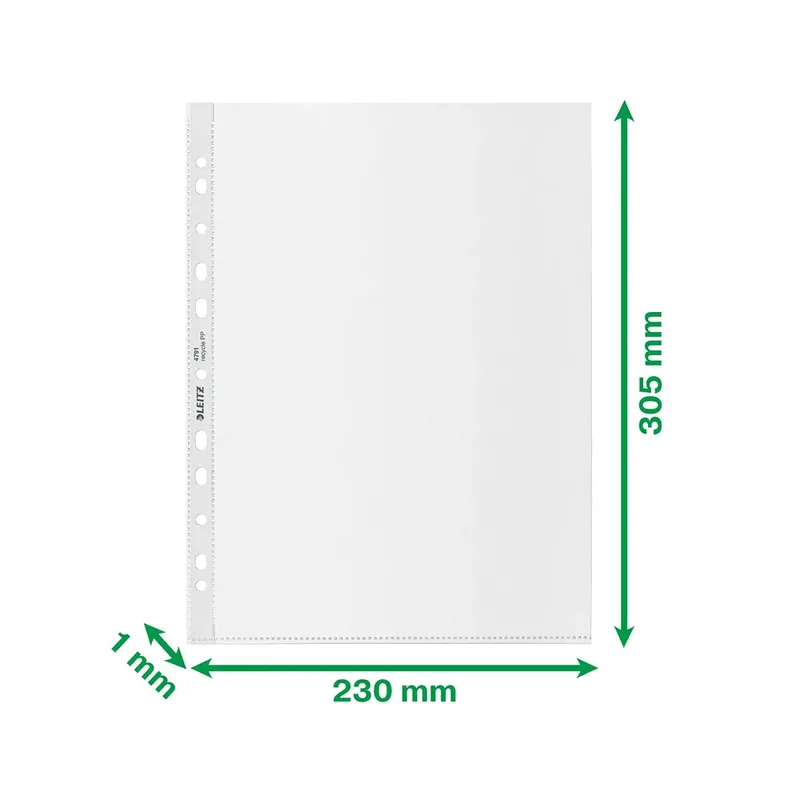 Showtas Leitz Recycle A4 11-gaats PP 0.10mm transparant 25 stuks von Leitz – Produktfoto 6 von 6