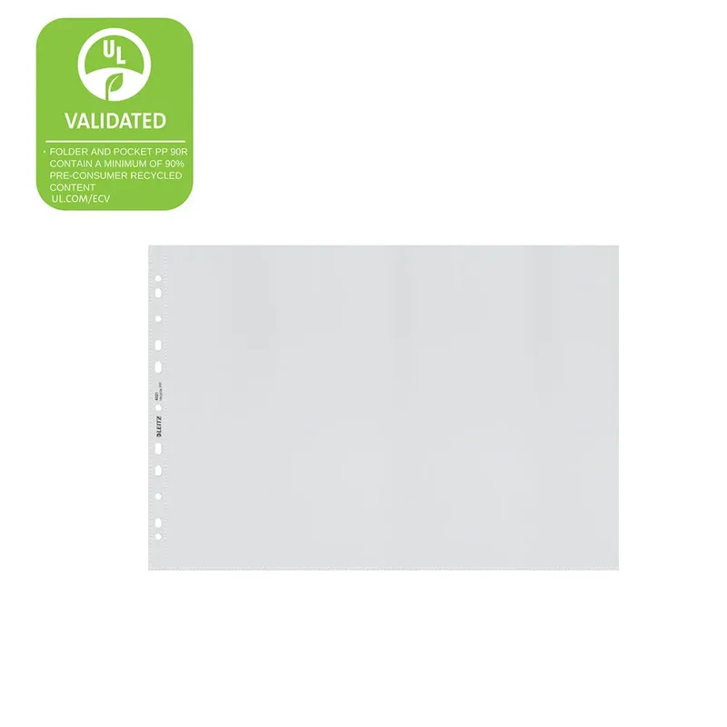 Showtas Leitz Recycle PP A3 11-gaats transparant 25 stuks by Leitz – product photo 3 of 6