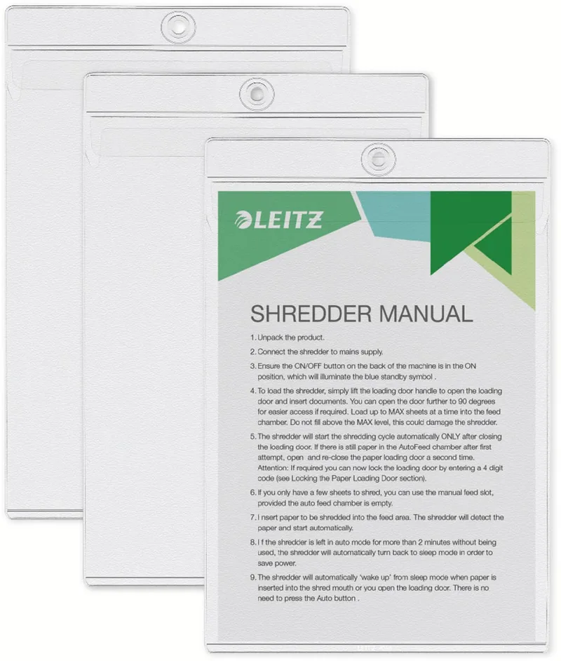 showtas met ophangoog, ft A5, pak van 50 stuks by Leitz – product photo