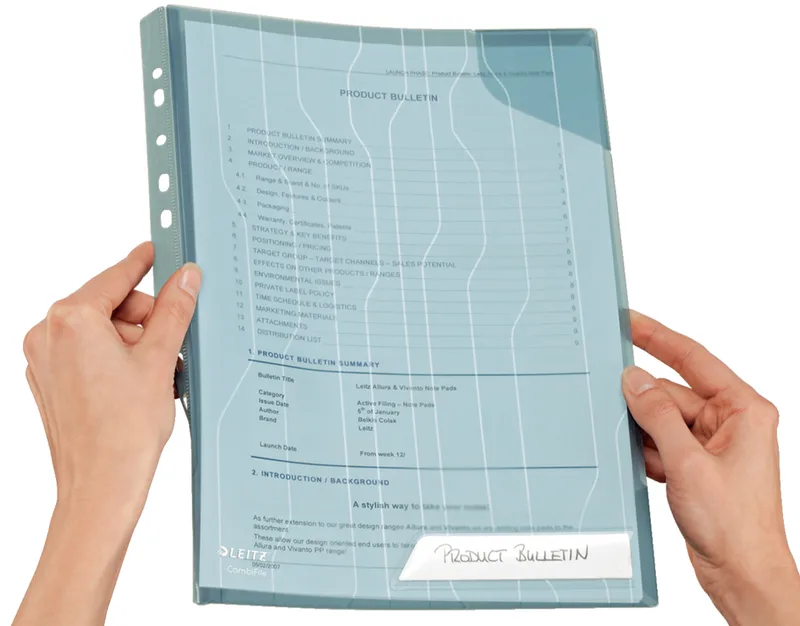Sicht-/Prospekthülle CombiFile, A4, PP, glasklar fra Leitz – produktbillede