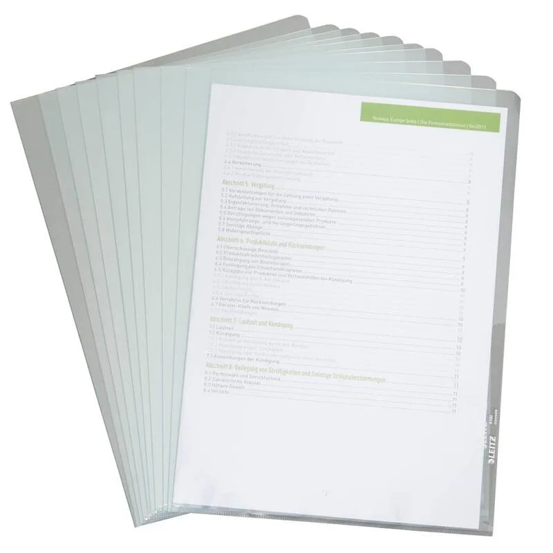 Sichthüllen DIN A4 glatt 0.15 mm by Leitz – product photo