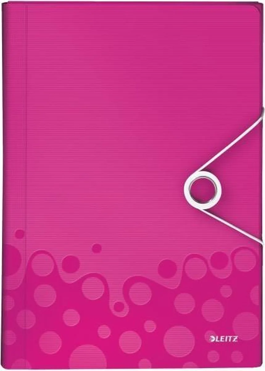 Sorteermap Leitz WOW 6 tabbladen PP roze - 5 stuks fra Leitz i Metallic, Lyserød – produktbillede
