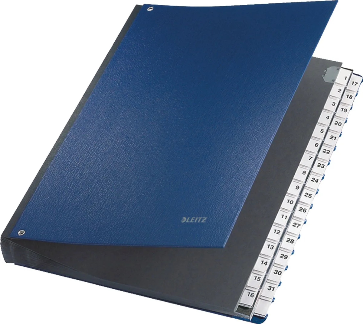 sorteermap, voor A4, numeriek, 1-31, grijs karton, in kleur by Leitz in Blue – product photo