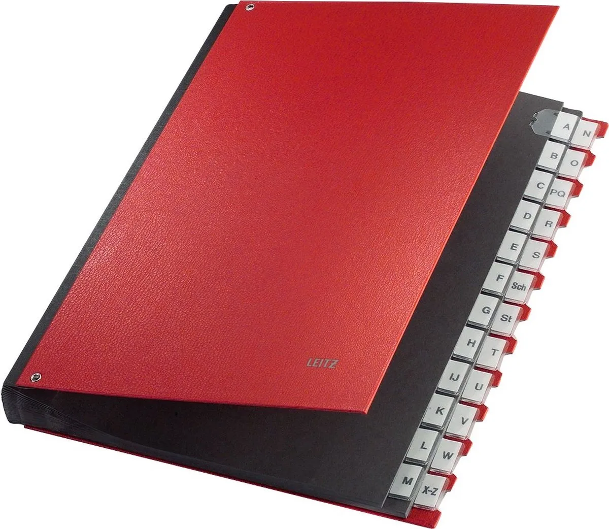 sorteermap, voor A4, numeriek, 1-31, grijs karton, in kleur van Leitz in Rood – productfoto