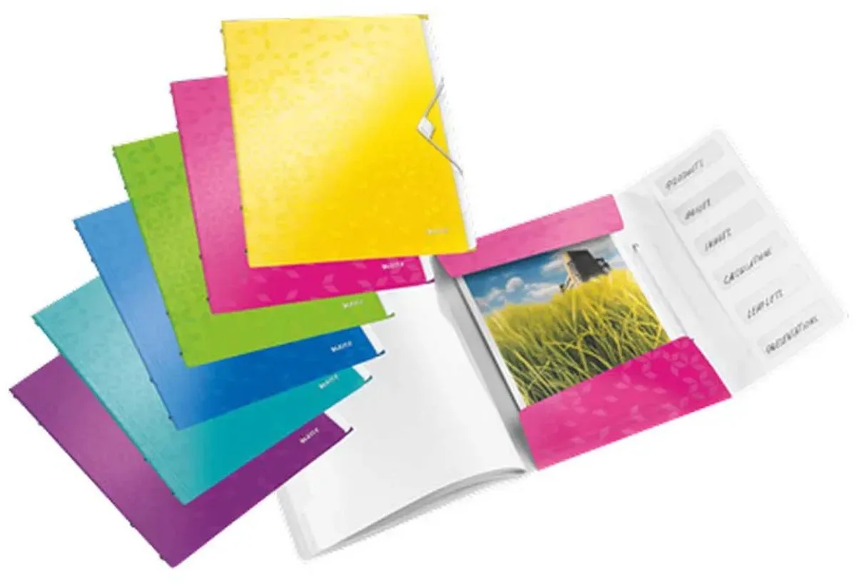 Sorteermap Wow Pp A4 Met 6 Verdelers Geassorteerd Transparant Kinderen van Leitz in Meerkleurig – productfoto