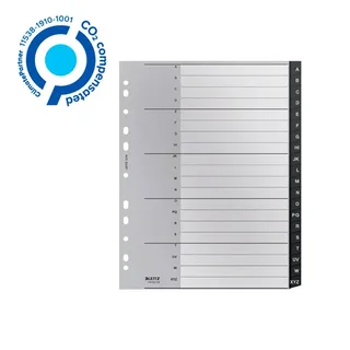 Tabblad Leitz Recycle A4 11-gaats 1-31 extra breed PP by Leitz – product photo 2 of 6