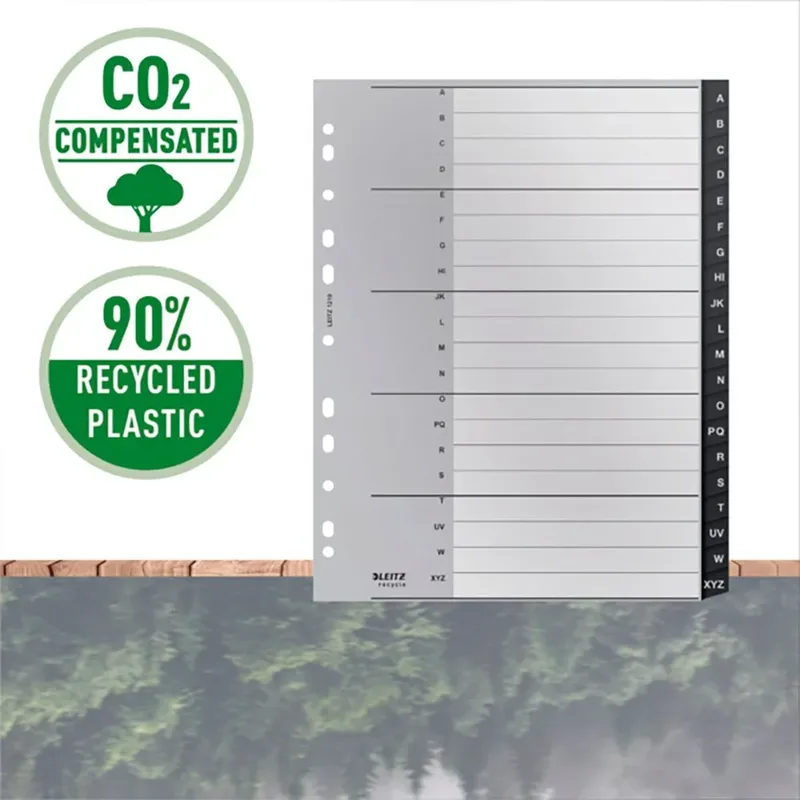 Tabblad Leitz Recycle A4 11-gaats 1-31 extra breed PP by Leitz – product photo 4 of 6