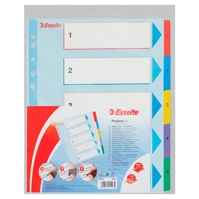 Tabblad Leitz Recycle A4 11-gaats A-Z extra breed PP by Leitz – product photo 6 of 6