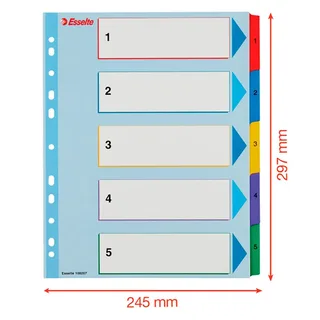 Tabblad Leitz Recycle A4 11-gaats A-Z extra breed PP by Leitz – product photo 5 of 6