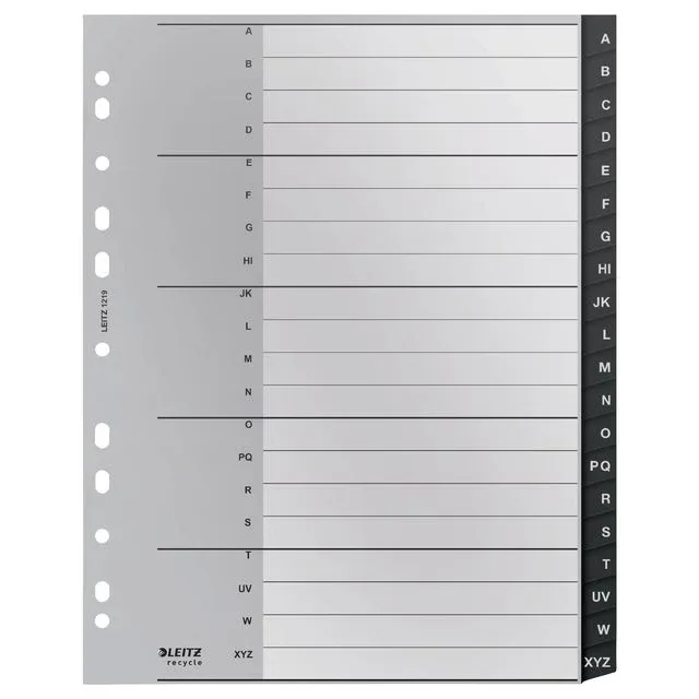Tabblad leitz recycle a4 a-z extra breed pp | 100 stuks by Leitz – product photo