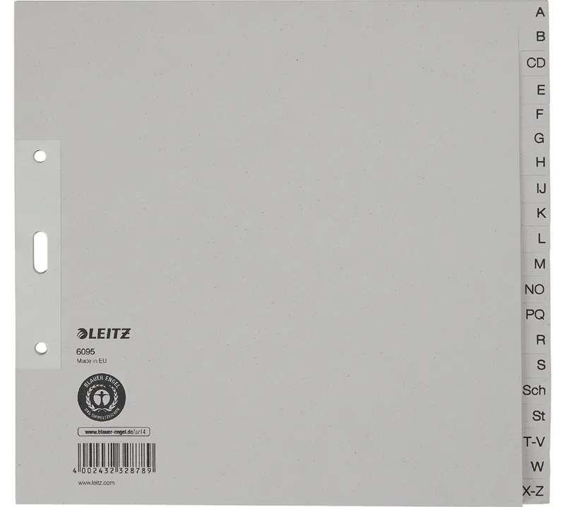 Tauenpapier-Register, A-Z, A4, halbe Höhe, 20-teilig by Leitz – product photo