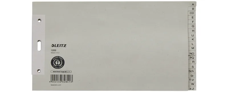 Tauenpapier-Register, A-Z, A5 quer, 20-teilig, grau by Leitz – product photo