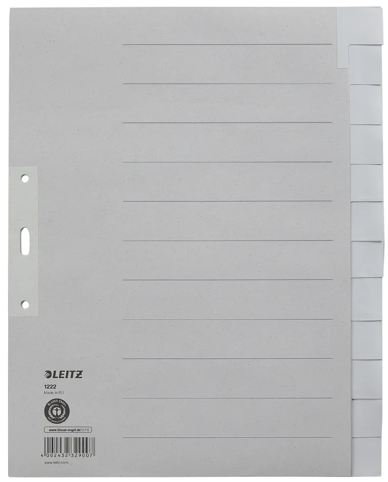 Tauenpapier-Register, blanko, A4 Überbreite, 12-teilig by Leitz – product photo