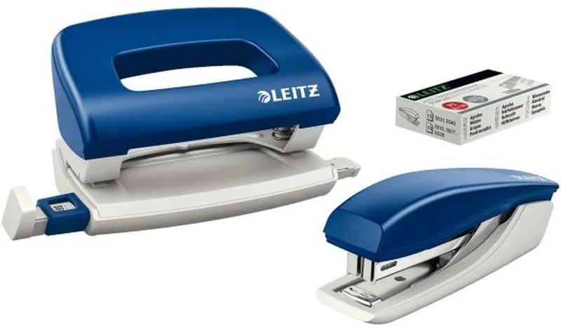 Tischaufsatz Schreibtisch-Set Heftgerät+Locher by Leitz in Blue – product photo