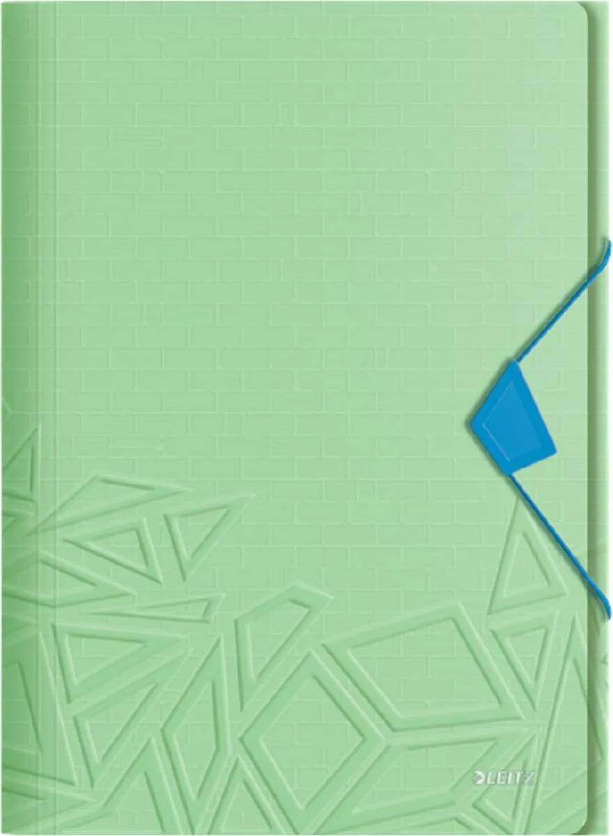 Urban Chic PP 3-Klepsmap Voor 150 Vel - Map Voor A4 Documenten - Ideaal Voor School Of Studie by Leitz in Green – product photo