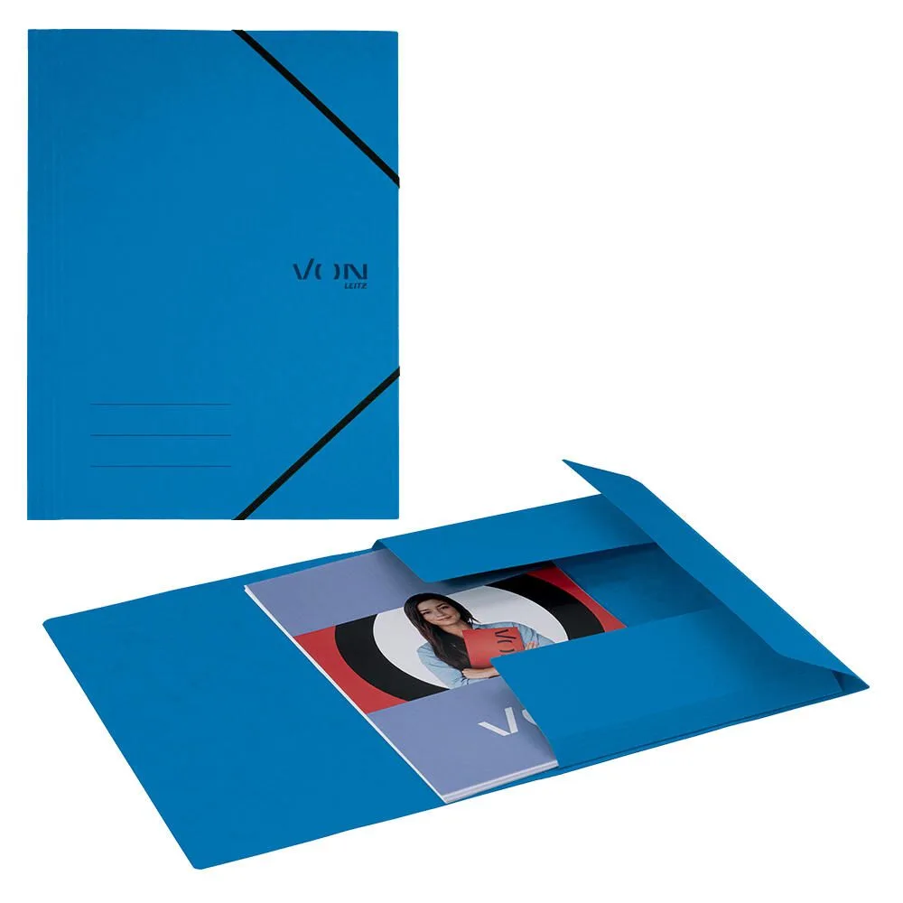 VON LEITZ Eckspanner DIN A4 blau, 1 St. von Leitz – Produktfoto