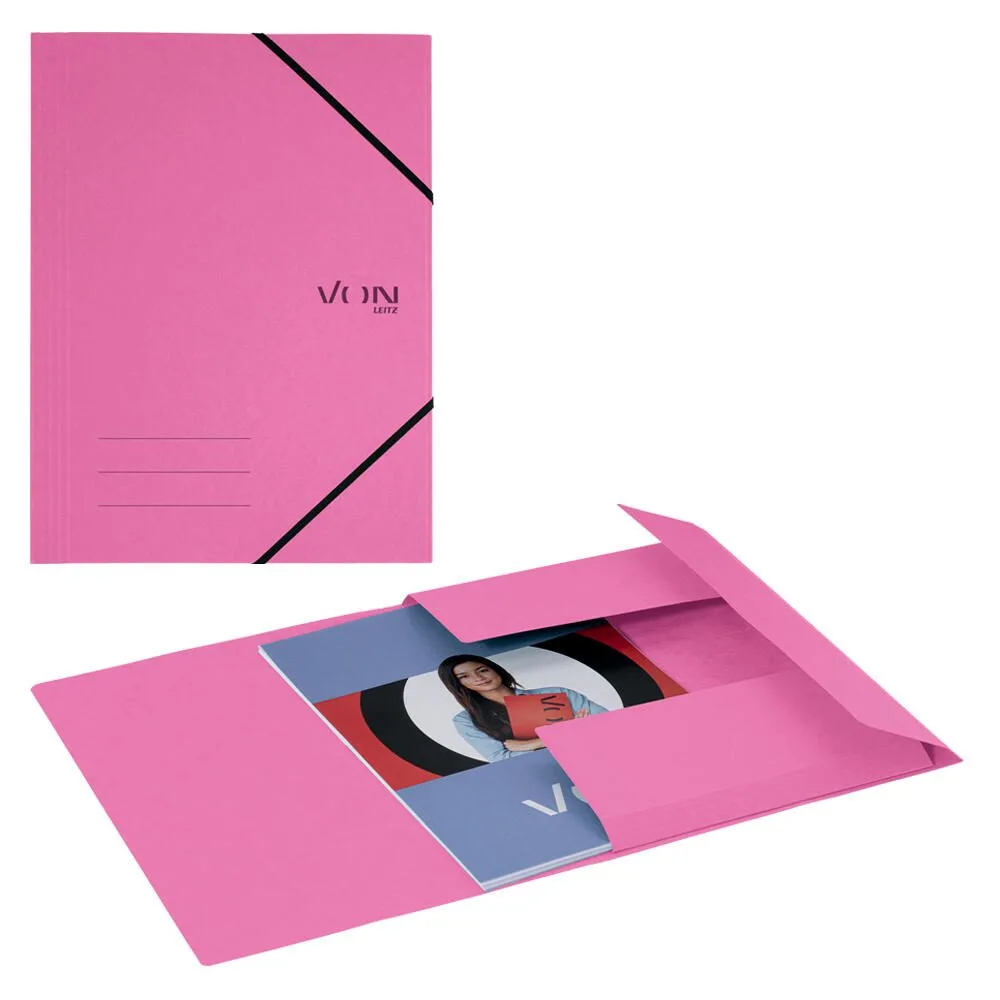 VON LEITZ Eckspanner DIN A4 fuchsia, 1 St. von Leitz – Produktfoto