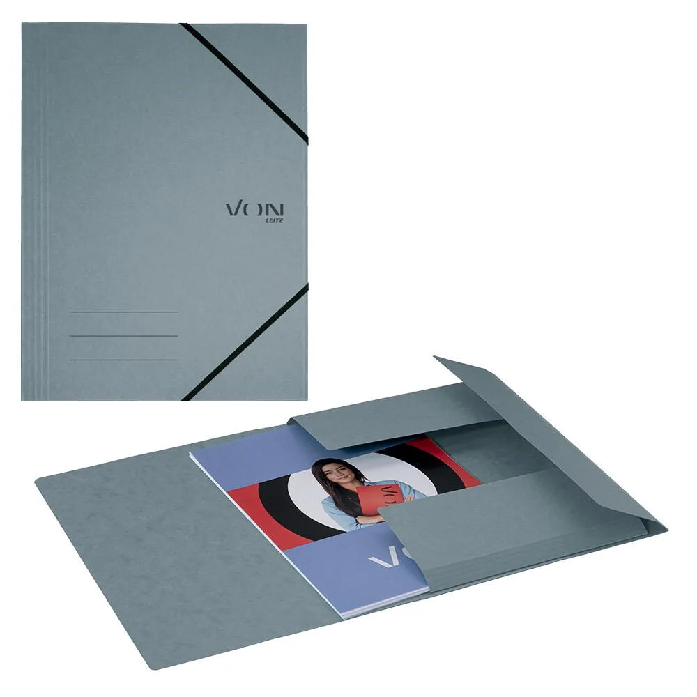 VON LEITZ Eckspanner DIN A4 grau, 1 St. fra Leitz – produktbillede