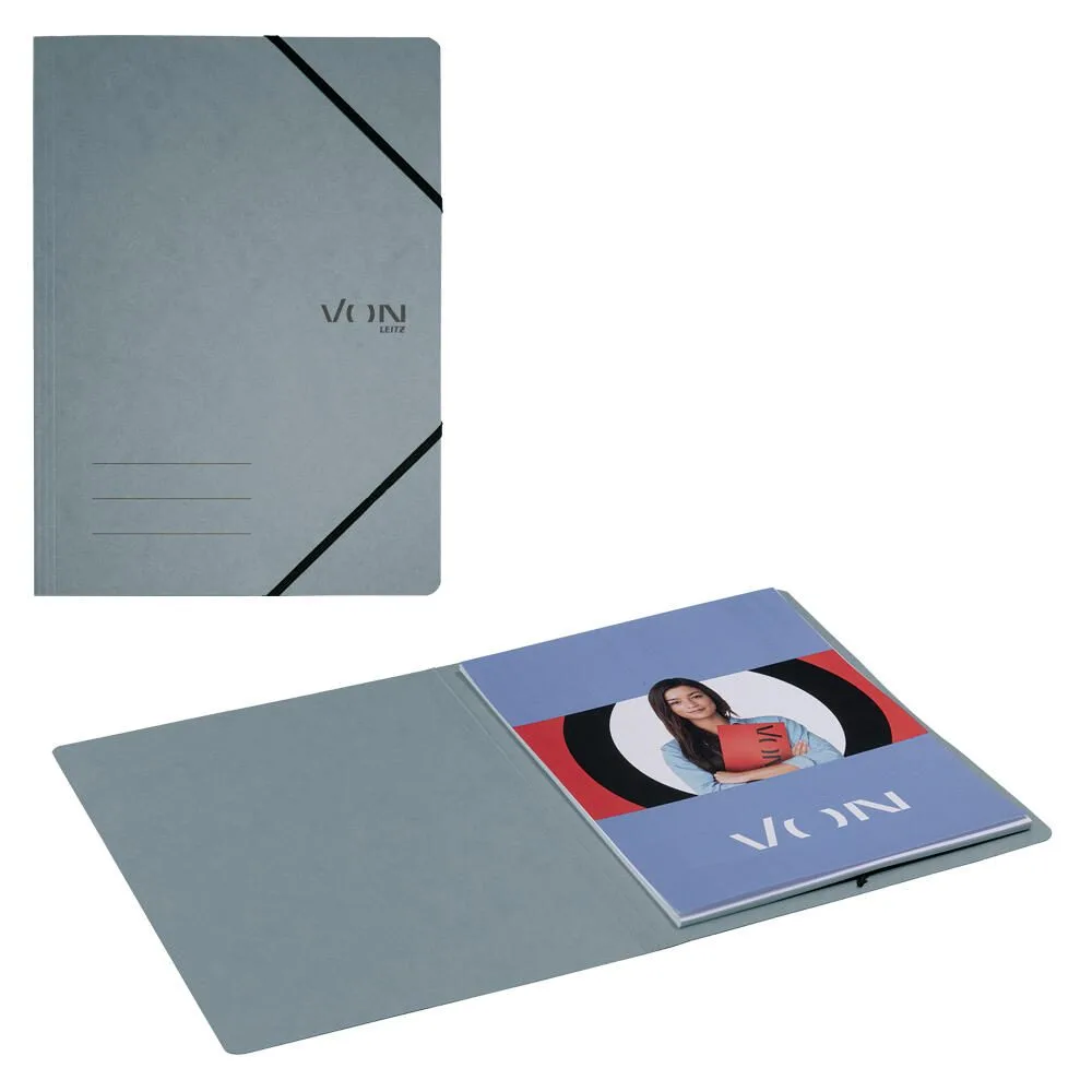VON LEITZ Eckspanner DIN A4 grau, 1 St. fra Leitz – produktbillede