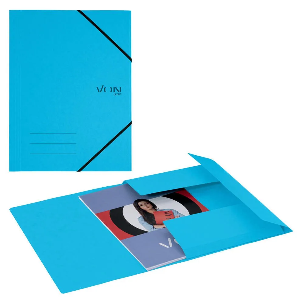 VON LEITZ Eckspanner DIN A4 hellblau, 1 St. fra Leitz – produktbillede