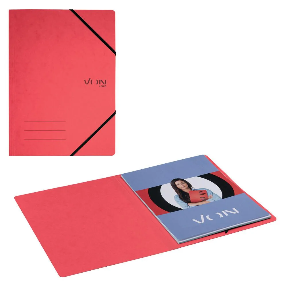 VON LEITZ Eckspanner DIN A4 rot, 1 St. fra Leitz – produktbillede